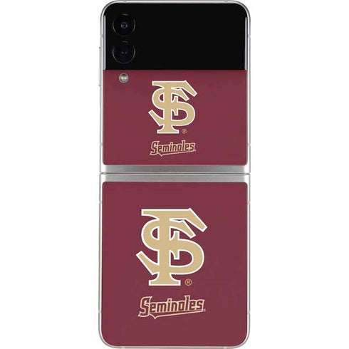 Florida State FSU Seminoles Initials Galaxy Z Flip4 5G Skin